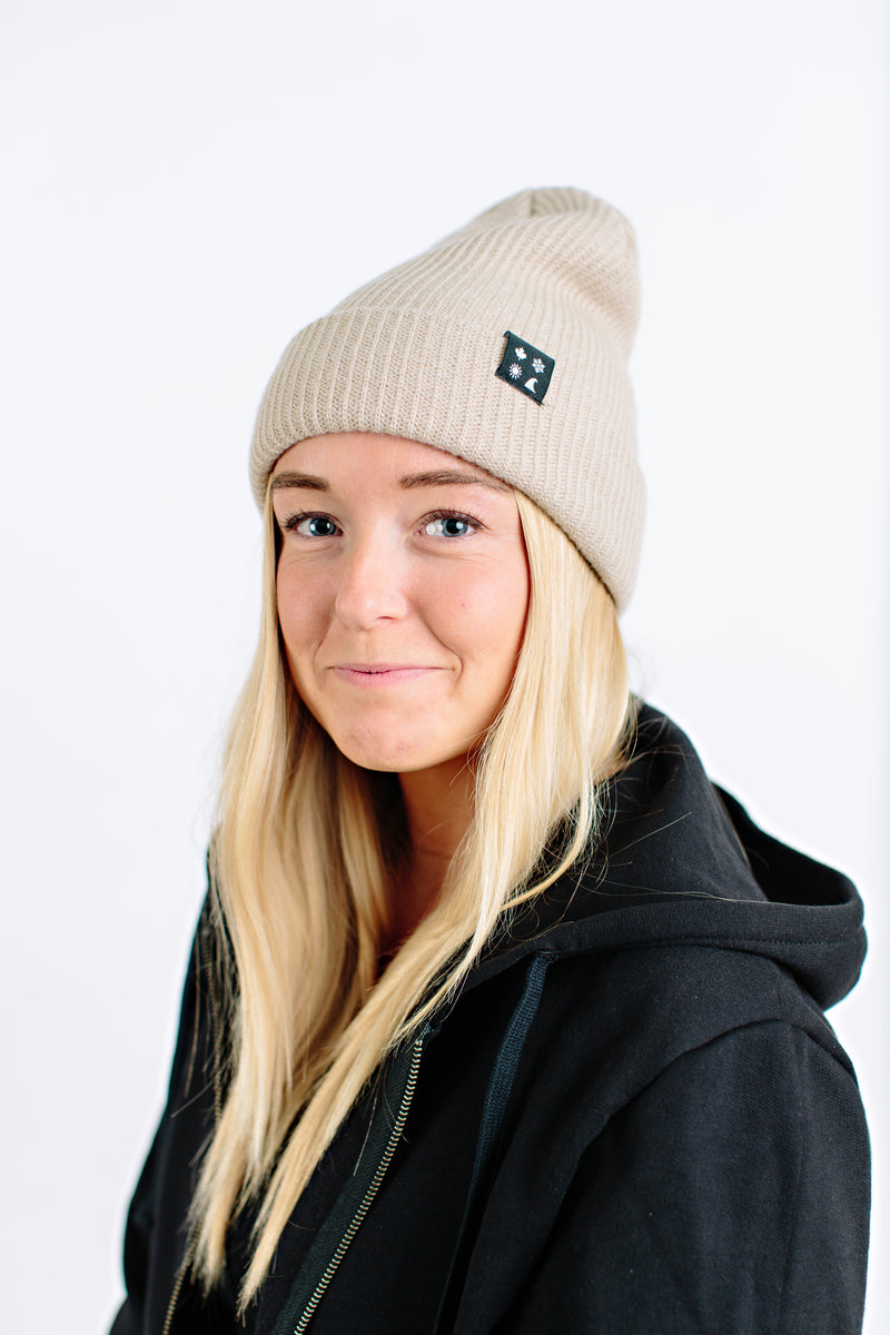 Our favourite beanie made to keep you warm and cozy. Built with quality in mind and for all 4 seasons. Snug fit, available in beige and black.