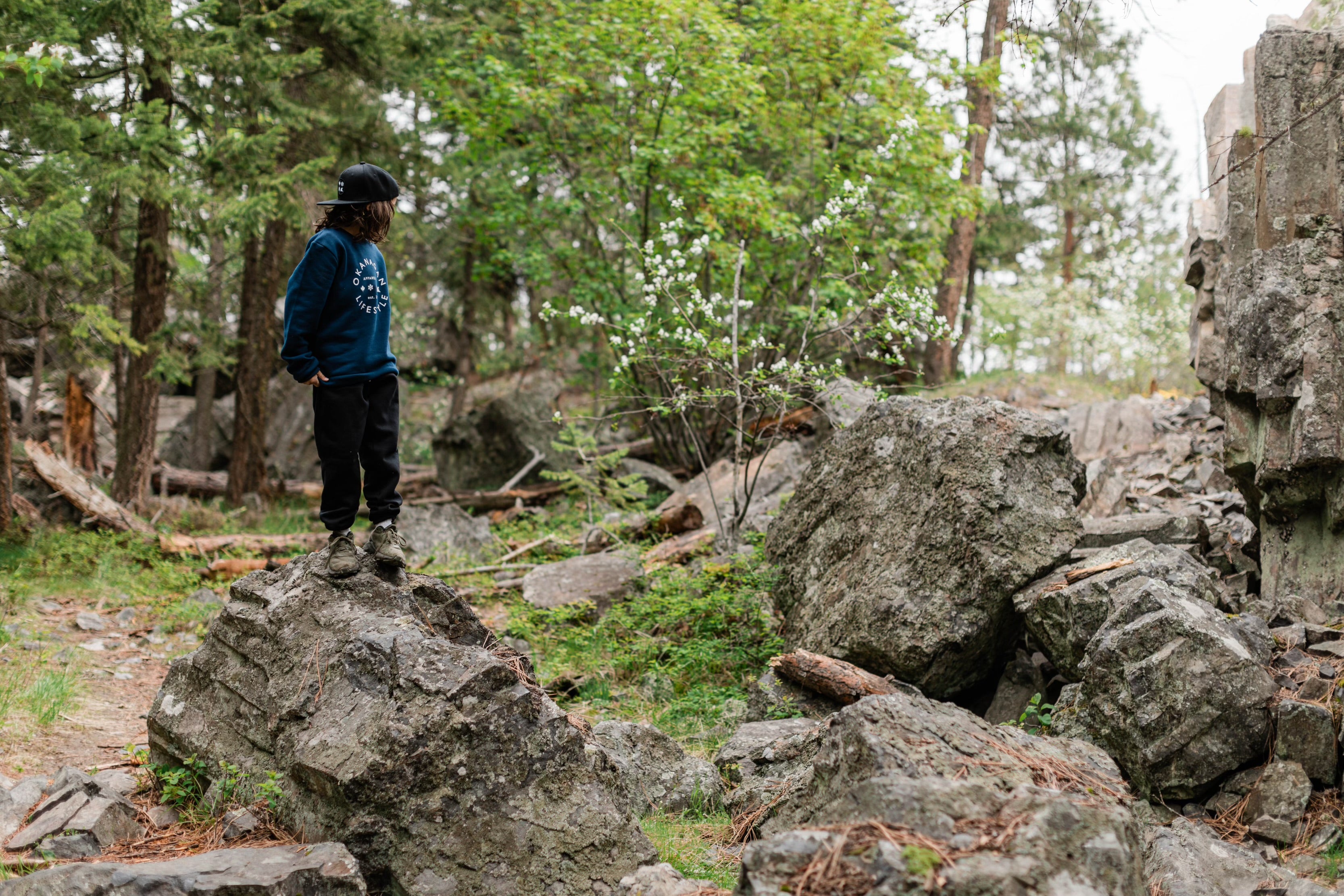 Navy Youth Classic Crewneck-4