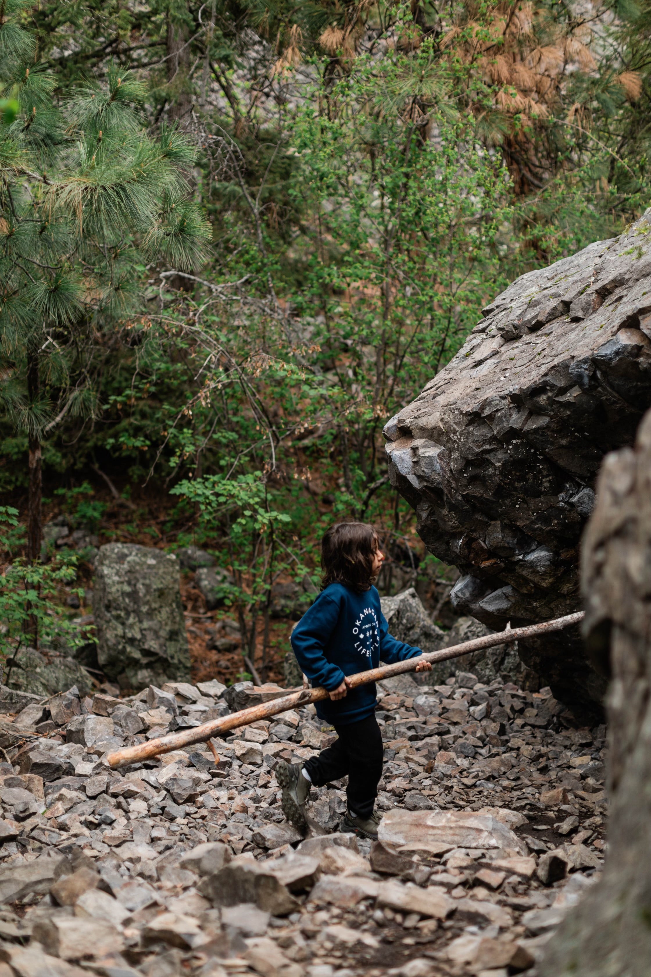 Navy Youth Classic Crewneck-2