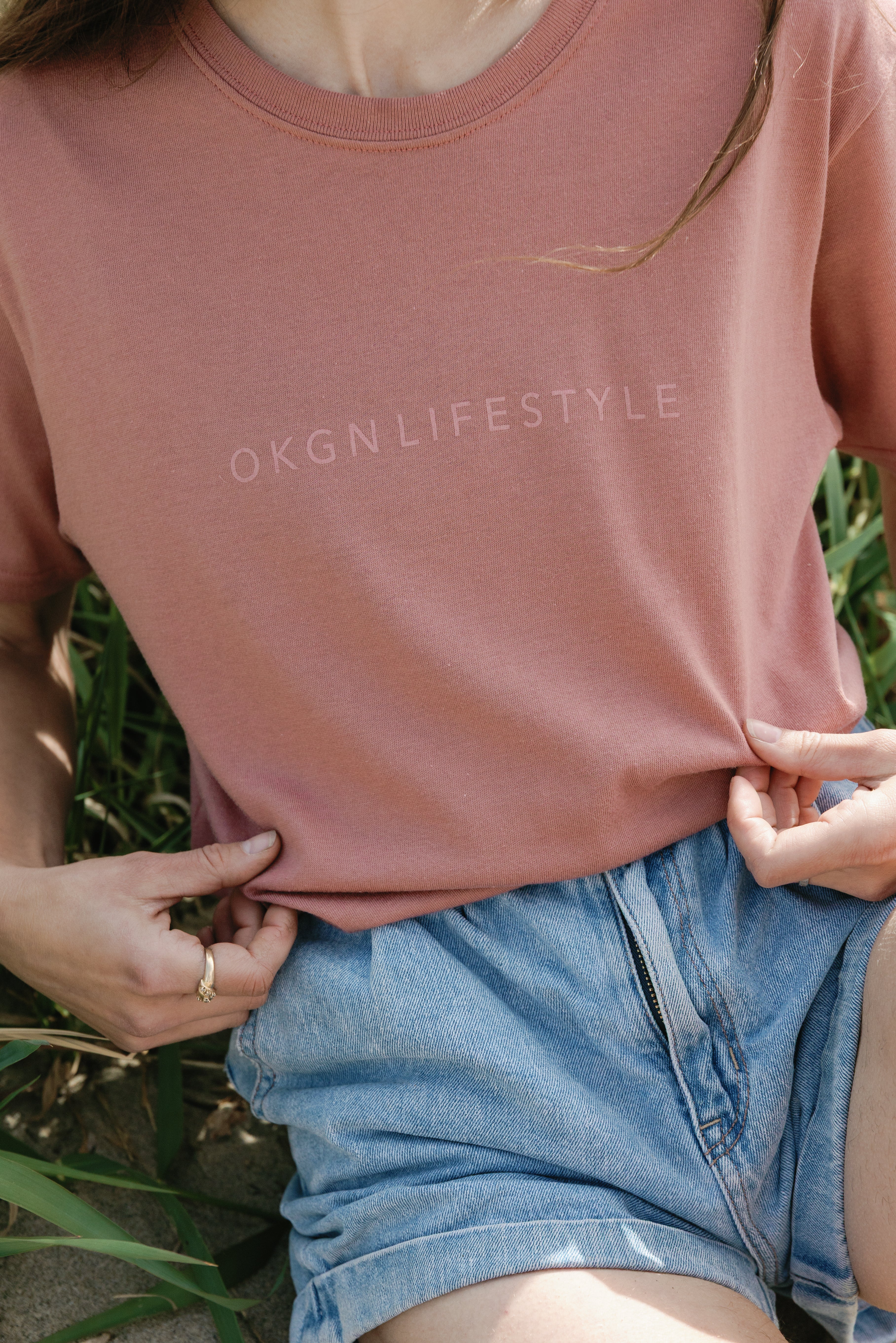 Dusty Rose OKGN LIFESTYLE Tee