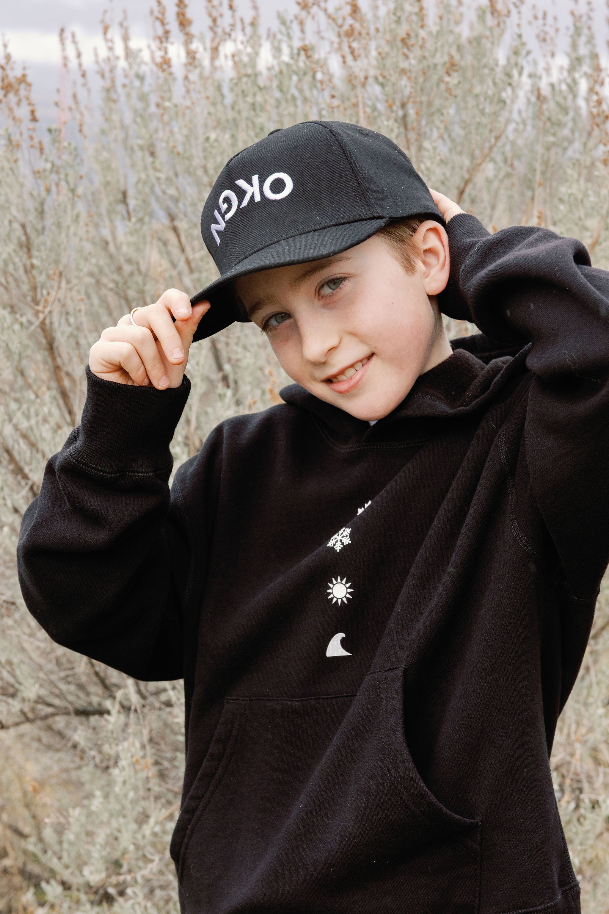 Youth Black Flip Side Hat