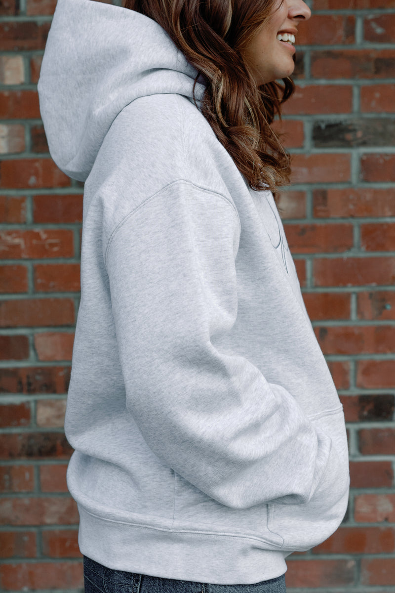 Slate Cursive Hoodie