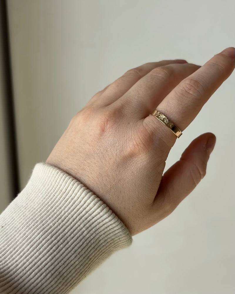 Golden Hour Thin Band Ring