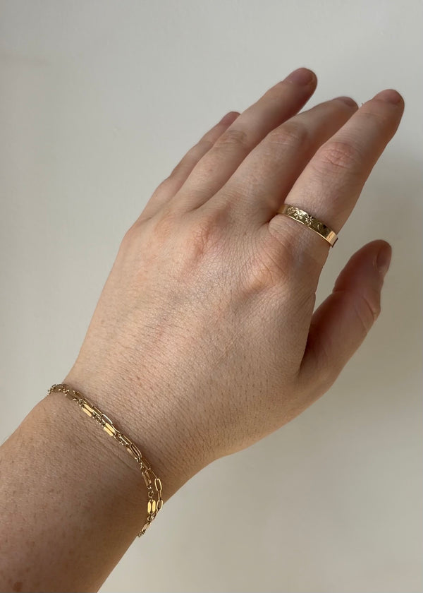 Golden Hour Thin Band Ring