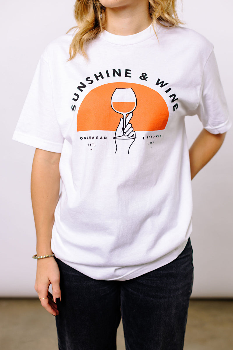 Sunshine & White Wine Tee