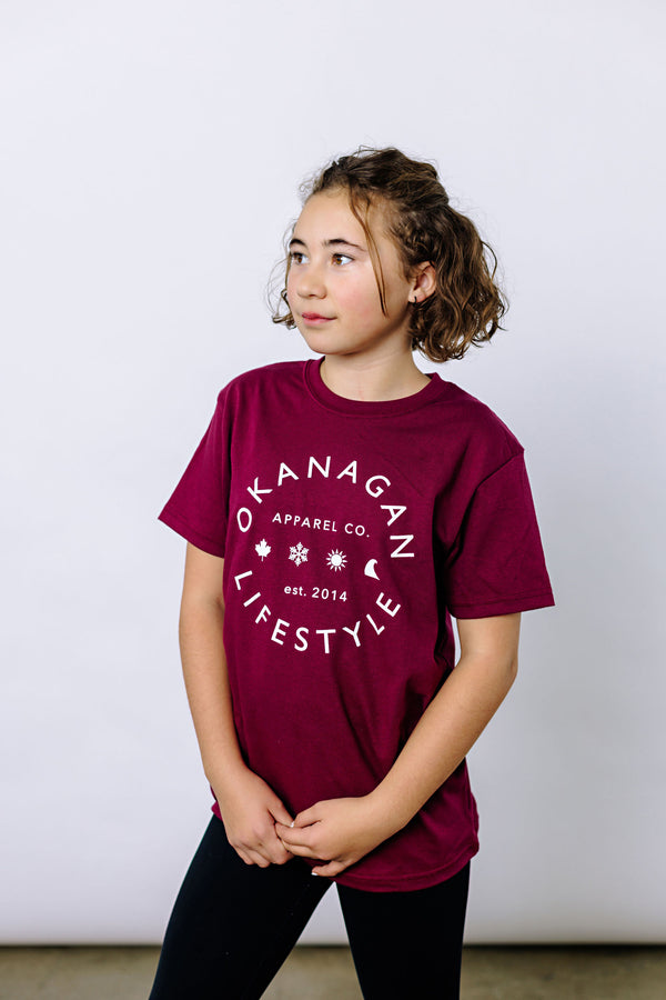 Youth Maroon Classic Tee