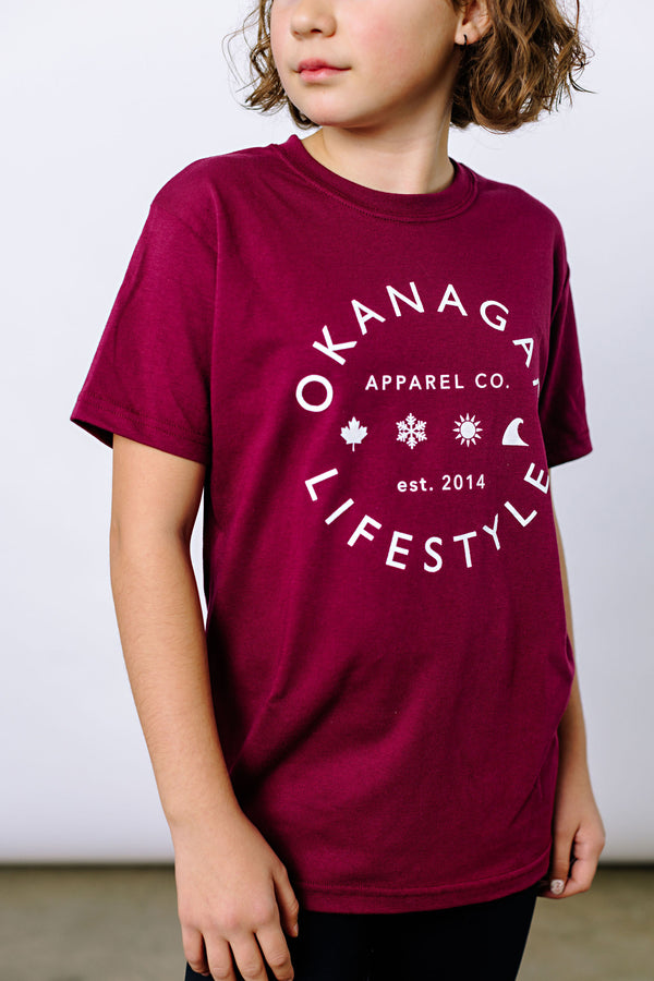 Youth Maroon Classic Tee