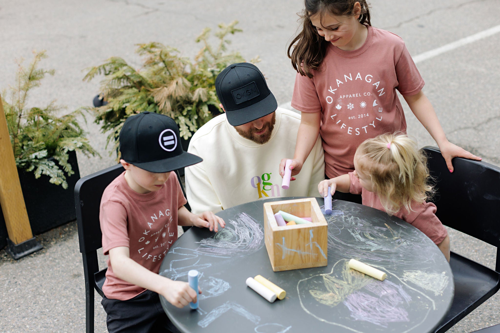 Okanagan Lifestyle Classic youth tee in a dusty rose color, easy to wear in any occasion