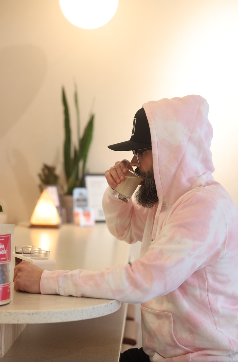 Pink tie 2025 dye sweatshirt