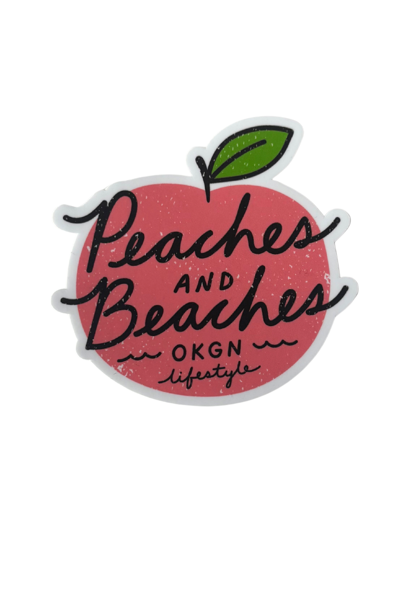 Peaches and Beaches Sticker