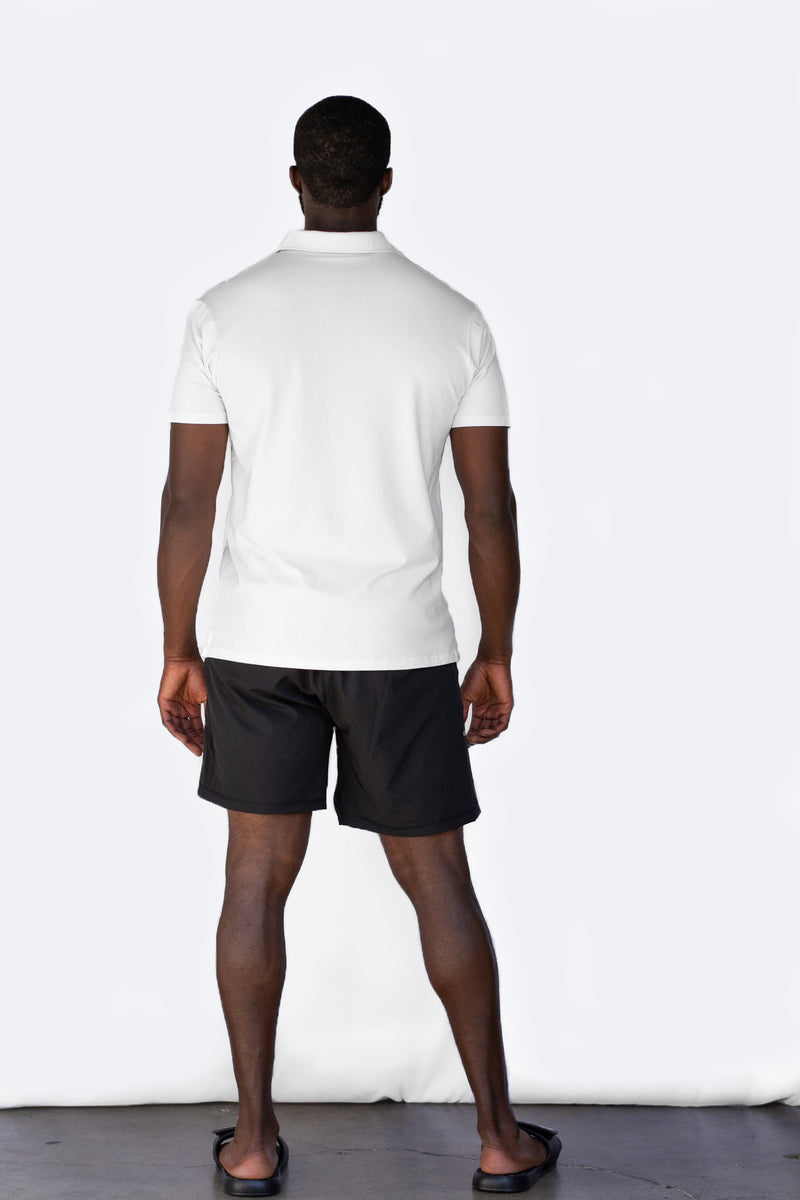 White Bamboo Polo
