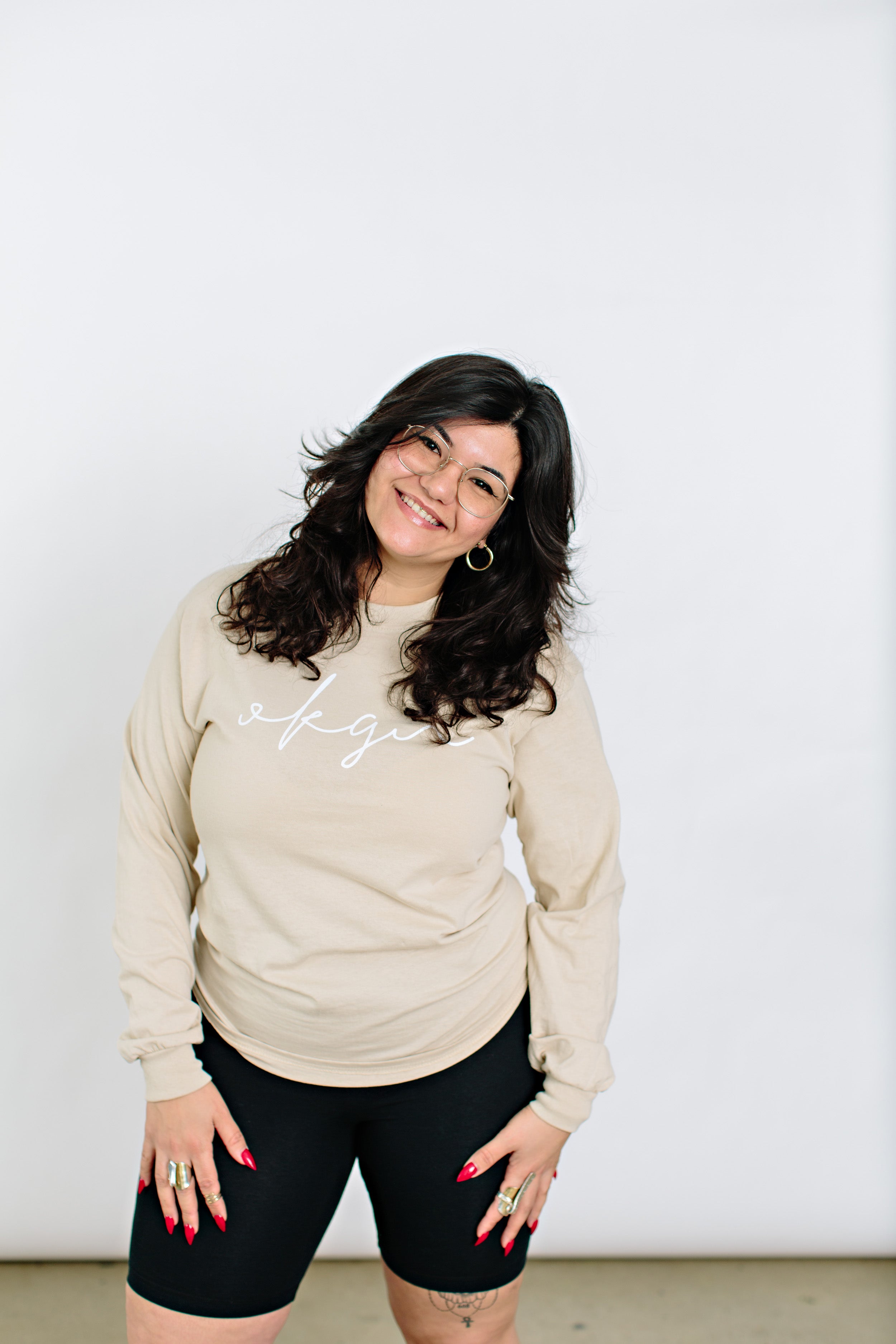 OKGN High-Rise Biker Shorts-5