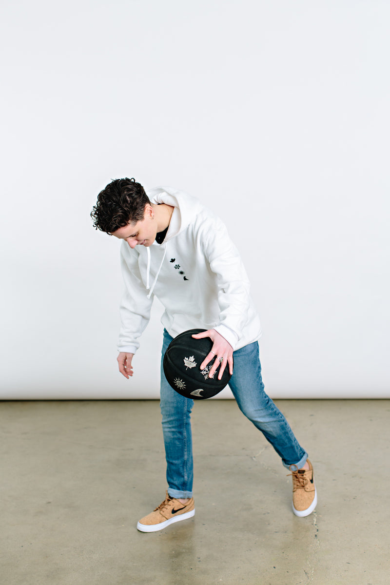 White Align Hoodie