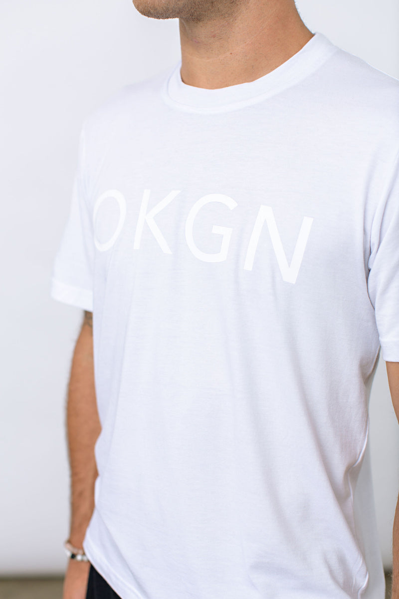 White OKGN Bamboo T-Shirt
