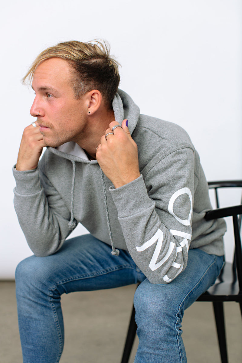 Grey Bonfire Hoodie