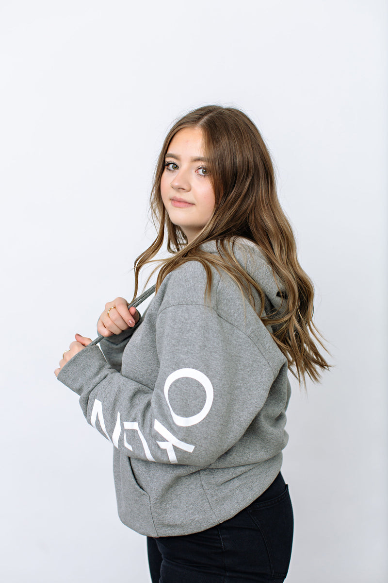 Grey Bonfire Hoodie