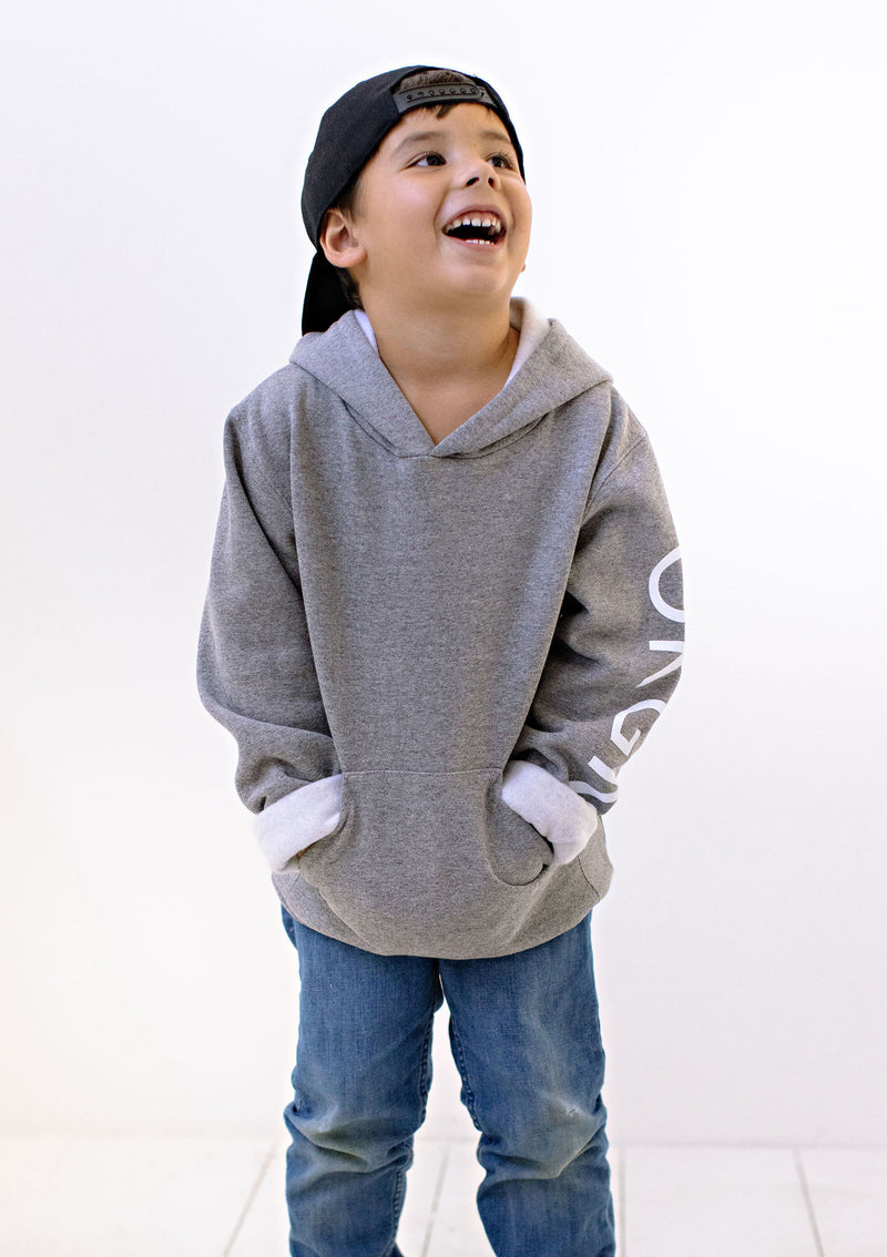 Youth Grey Bonfire Hoodie