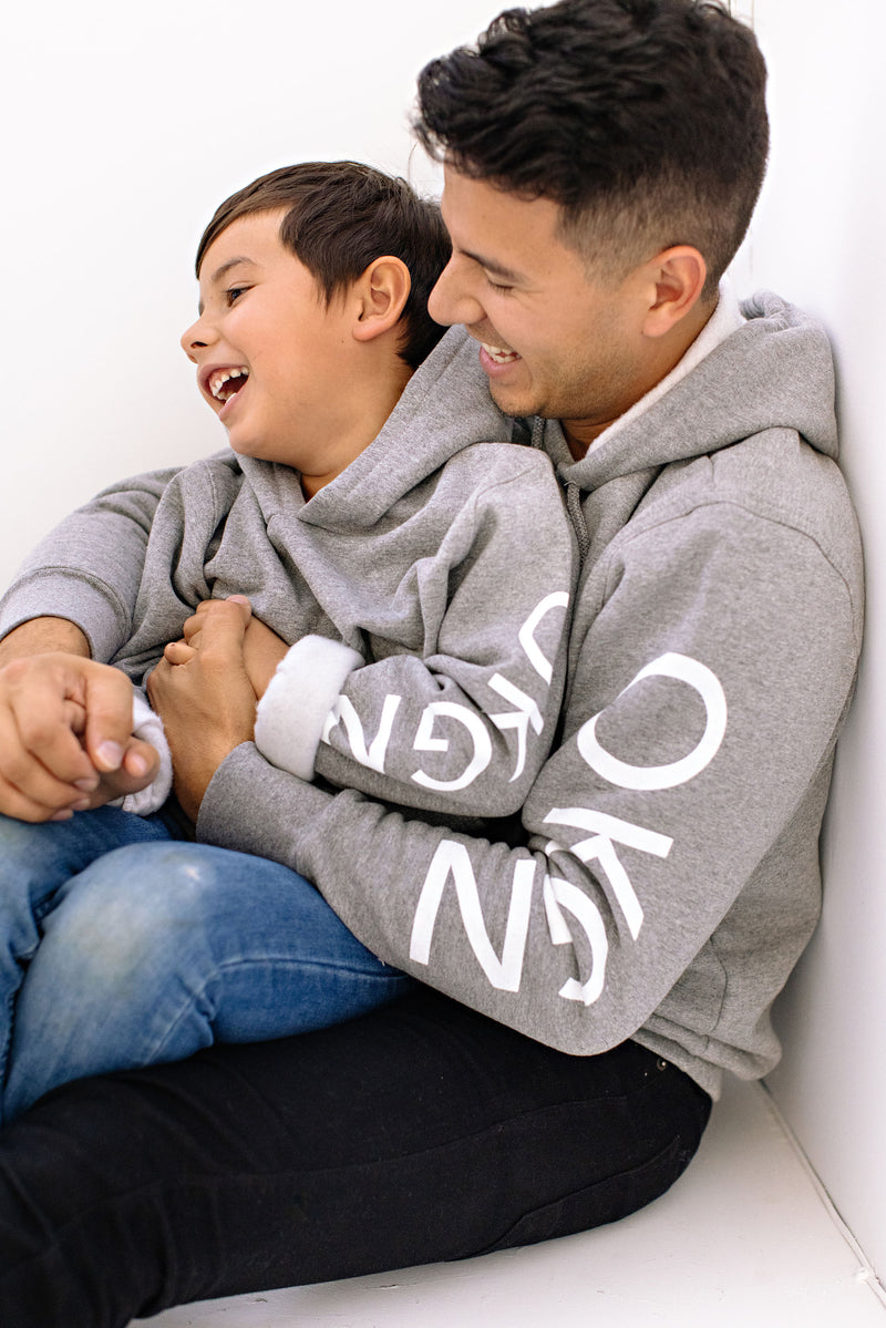 Youth Grey Bonfire Hoodie