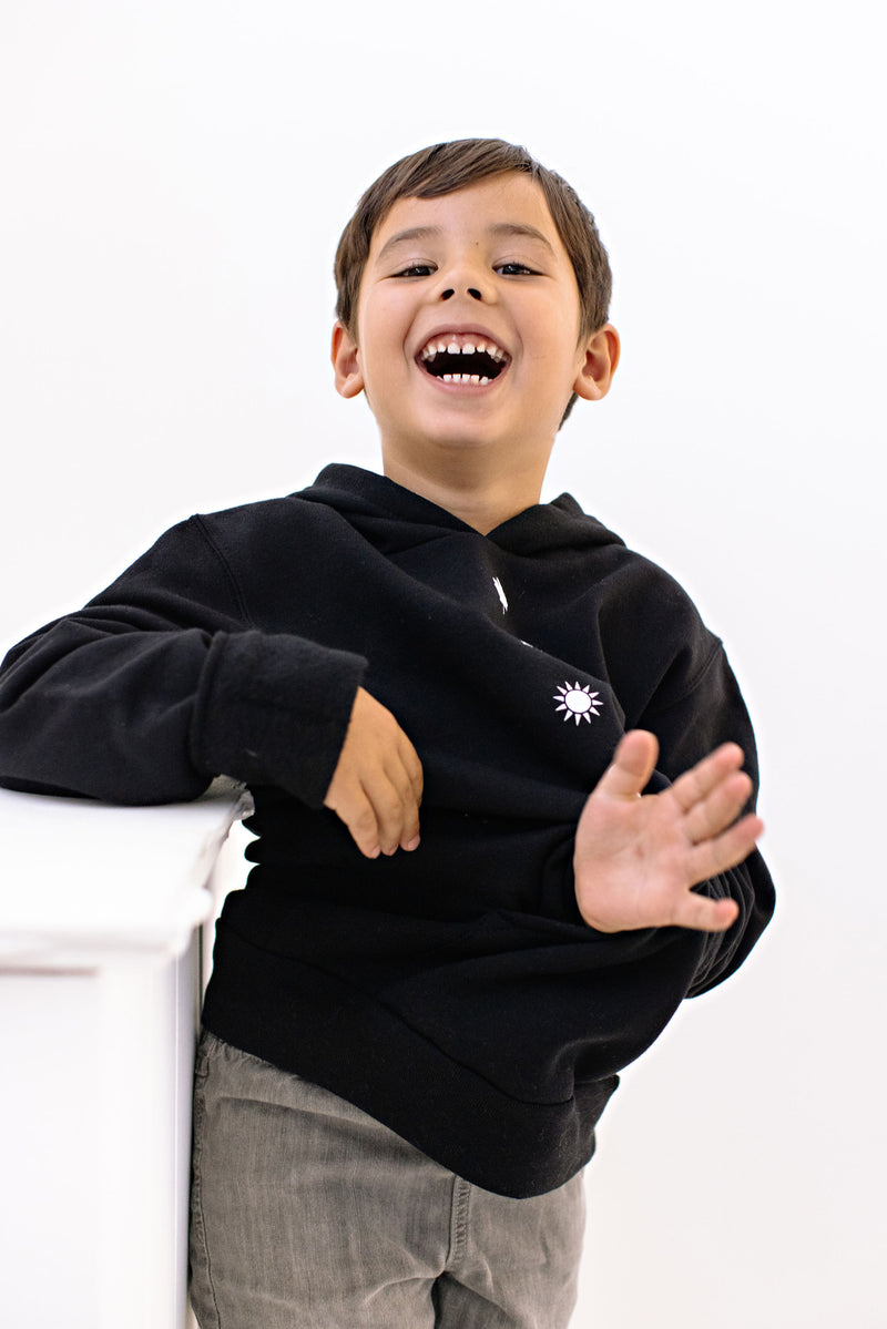 Youth Black Align Hoodie