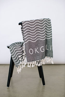 Charcoal Turkish Beach Towel
