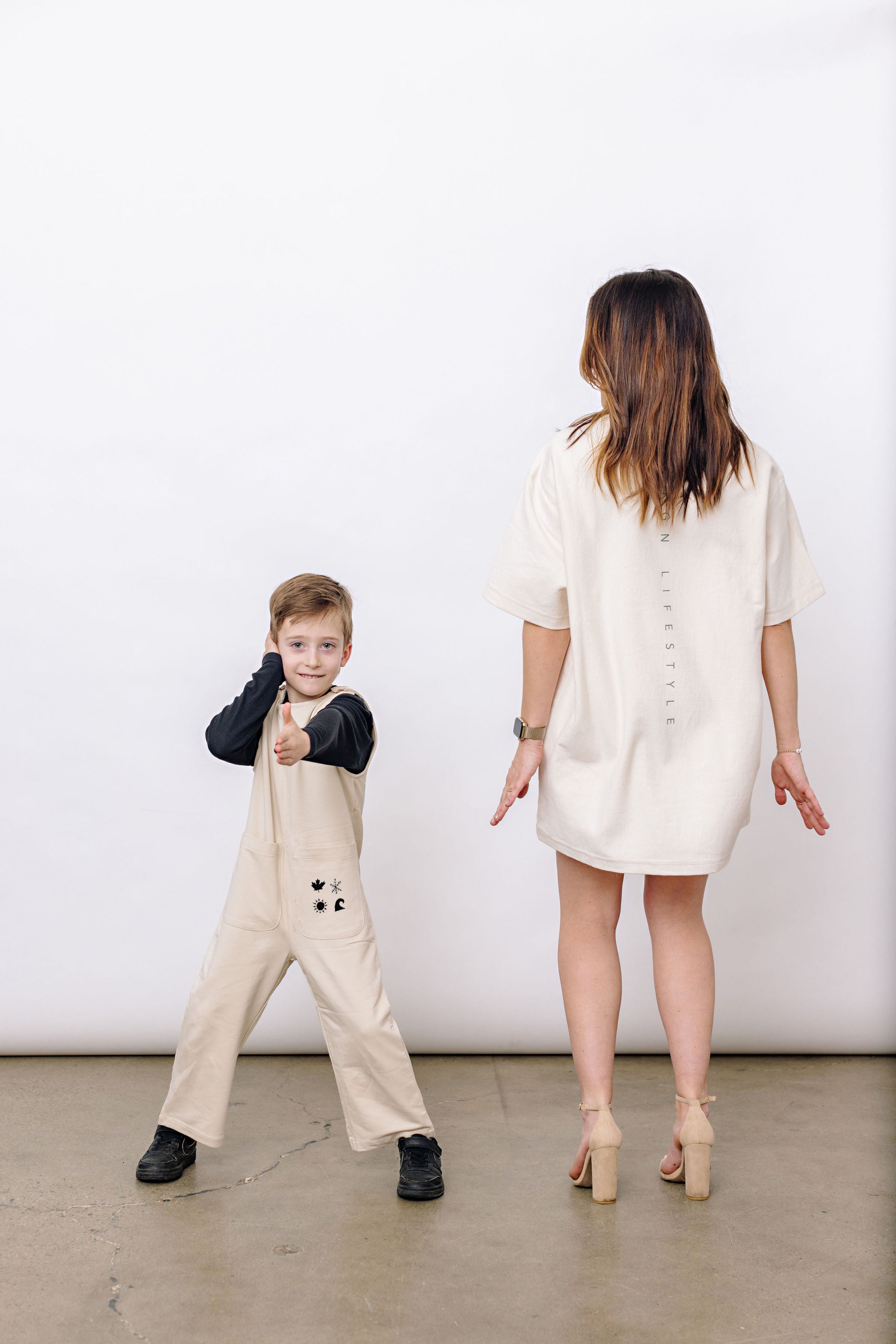 Maville Cream Bamboo Overalls-4