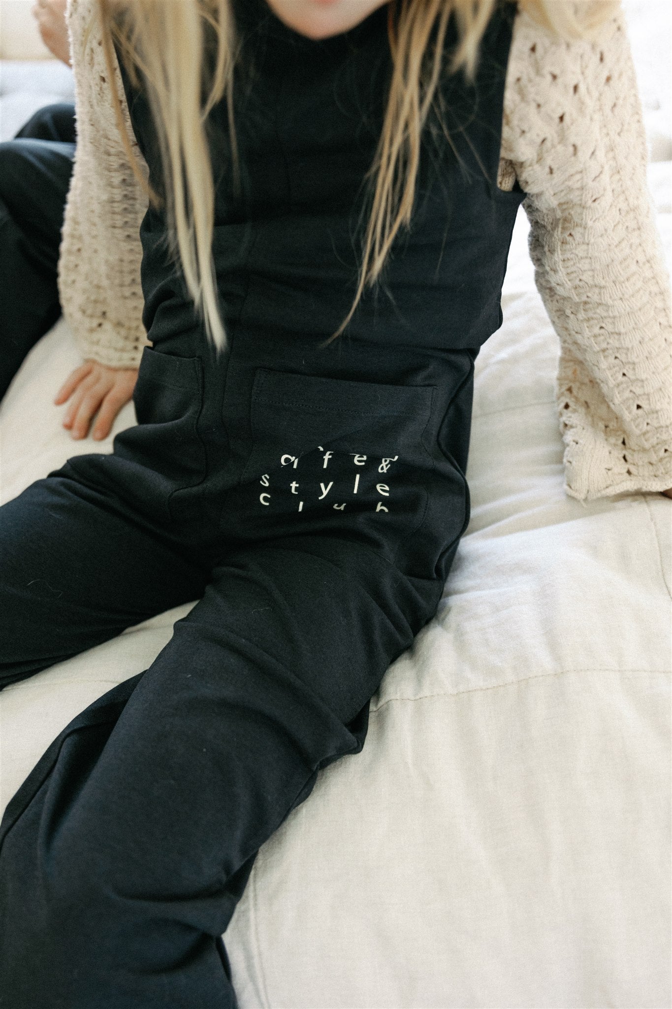 Maville Black Bamboo Overalls-5