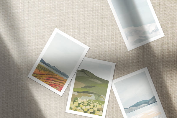 Stillness in The Seasons - Set of 4 Okanagan inspired Postcards