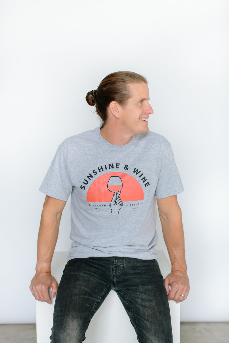 'Sunshine and Wine' T-Shirt - OKANAGAN LIFESTYLE APPAREL